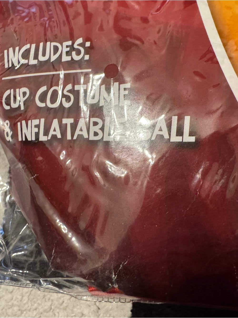 Spirit Halloween Red Beer Pong Cup Costume with Inflatable Ball Men’s One Size - Picture 3 of 7